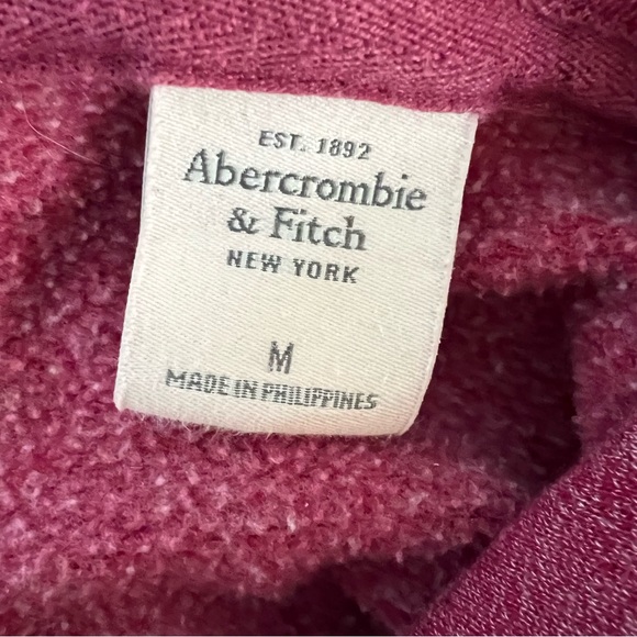 Abercrombie & Fitch Red Hoodie Hooded Sweatshirt - Picture 4 of 4